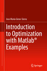 Buchcover Introduction to Optimization with Matlab® Examples