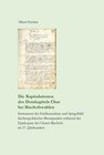 Buchcover Die Kapitulationen des Domkapitels Chur bei Bischofswahlen