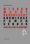 Buchcover wissen macht geschlecht /knowledge power gender