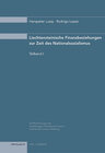 Buchcover Finanzbeziehungen Liechtensteins zur Zeit des Nationalsozialismus