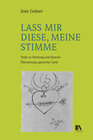 Buchcover Lass mir diese, meine Stimme