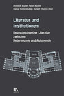 Buchcover Literatur und Institutionen