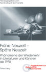 Buchcover Frühe Neuzeit – Späte Neuzeit