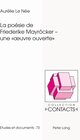 Buchcover La poésie de Friederike Mayröcker – une « œuvre ouverte »