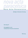 Buchcover Nova Acta Paracelsica 26/2013 2014