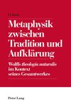 Buchcover Metaphysik zwischen Tradition und Aufklärung