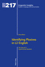 Buchcover Identifying Plosives in L2 English