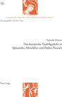 Buchcover Das lateinische Tierlobgedicht in Spätantike, Mittelalter und Früher Neuzeit