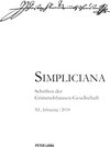 Buchcover Simpliciana XL (2018)