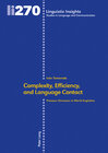 Buchcover Complexity, Efficiency, and Language Contact