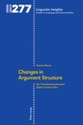 Buchcover Changes in Argument Structure