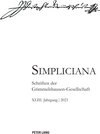 Buchcover Simpliciana XLIII (2021)