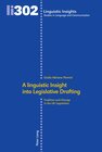 Buchcover A linguistic Insight into Legislative Drafting