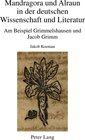 Buchcover Mandragora und Alraun in der deutschen Wissenschaft und Literatur