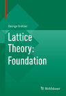 Buchcover Lattice Theory: Foundation