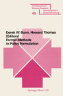 Buchcover Formal Methods in Policy Formulation