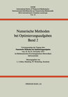 Buchcover Numerische Methoden bei Optimierungsaufgaben