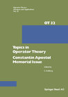 Buchcover Topics in Operator Theory