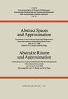Buchcover Abstract Spaces and Approximation / Abstrakte Räume und Approximation
