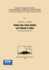 Buchcover Studien über heisse Quellen und Tektonik in Island