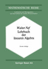 Buchcover Lehrbuch der linearen Algebra
