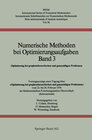 Buchcover Numerische Methoden bei Optimierungsaufgaben Band 3