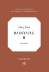 Buchcover Vorlesungen über Baustatik