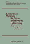 Buchcover Konstruktive Methoden der finiten nichtlinearen Optimierung