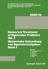 Buchcover Numerical Treatment of Eigenvalue Problems Vol. 5 / Numerische Behandlung von Eigenwertaufgaben Band 5