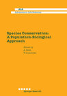 Buchcover Species Conservation: A Population-Biological Approach