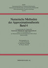 Buchcover Numerische Methoden der Approximationstheorie