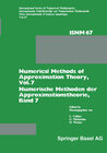 Buchcover Numerical Methods of Approximation Theory, Vol. 7 / Numerische Methoden der Approximationstheorie, Band 7