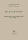 Buchcover Bericht über die physikalisch-chemische Untersuchung des Rheinwassers Nr. 2 / Rapport sur les analyses physico-chimiques