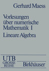 Buchcover Vorlesungen über numerische Mathematik