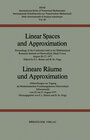 Buchcover Linear Spaces and Approximation / Lineare Räume und Approximation