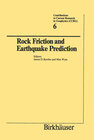 Buchcover Rock Friction and Earthquake Prediction