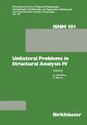 Buchcover Unilateral Problems in Structural Analysis IV