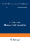 Buchcover Lectures on Hyponormal Operators