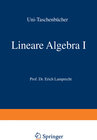 Buchcover Lineare Algebra I