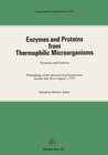 Buchcover Enzymes and Proteins from Thermophilic Microorganisms Structure and Function