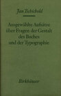 Buchcover Ausgewählte Aufsätze über Fragen der Gestalt des Buches und der Typographie