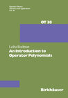 Buchcover An Introduction to Operator Polynomials