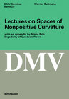 Buchcover Lectures on Spaces of Nonpositive Curvature