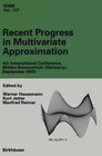 Buchcover Recent Progress in Multivariate Approximation
