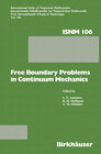 Buchcover Free Boundary Problems in Continuum Mechanics