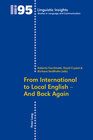 Buchcover From International to Local English – And Back Again