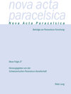 Buchcover Nova Acta Paracelsica