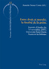 Buchcover Entre droit et morale : la finalité de la peine