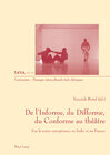 Buchcover De l’Informe, du Difforme, du Conforme au théâtre