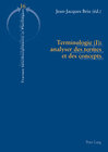 Buchcover Terminologie (I) : analyser des termes et des concepts
